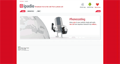 Desktop Screenshot of ipadio.com