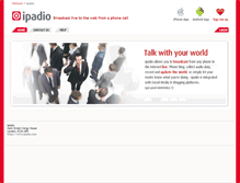 Tablet Screenshot of ipadio.com